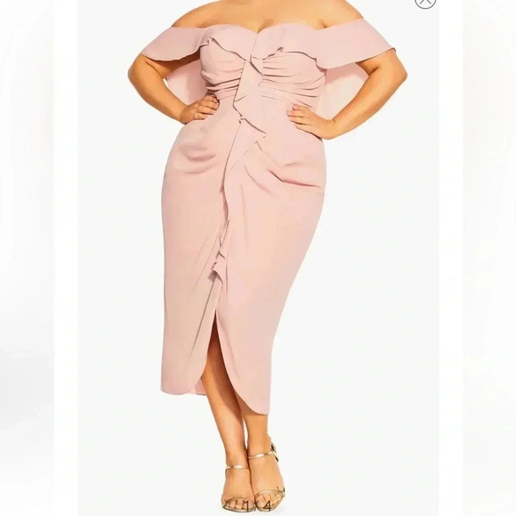 City chic va va voom citronelle dress size M/18 - Picture 1 of 16